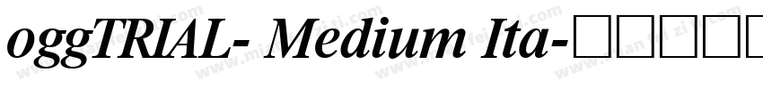 oggTRIAL- Medium Ita字体转换